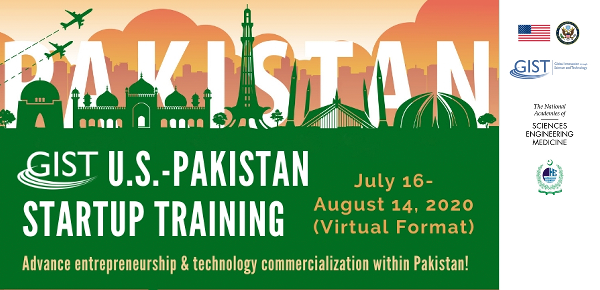 GIST U.S.-Pakistan Startup Training Participants Announced!